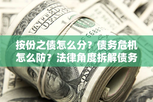 济南按份之债怎么分？债务危机怎么防？法律角度拆解债务分配与风险自保指南