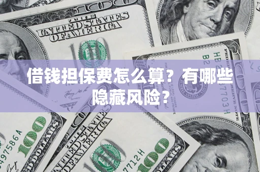 济南借钱担保费怎么算？有哪些隐藏风险？