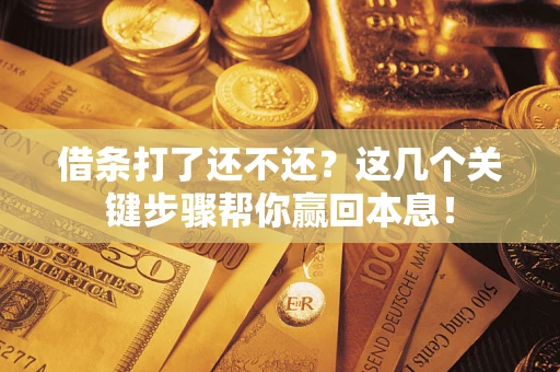 济南借条打了还不还？这几个关键步骤帮你赢回本息！
