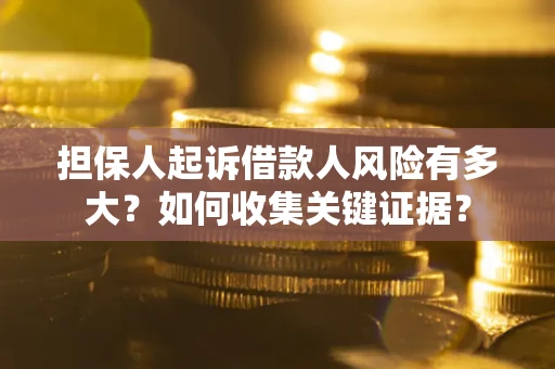 济南担保人起诉借款人风险有多大？如何收集关键证据？