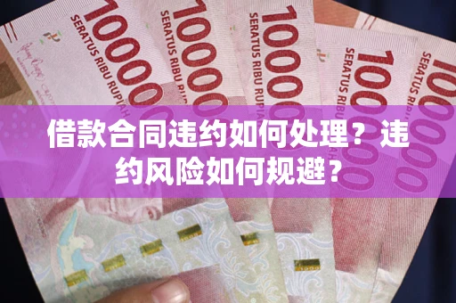 济南借款合同违约如何处理？违约风险如何规避？