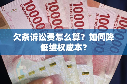 济南欠条诉讼费怎么算？如何降低维权成本？