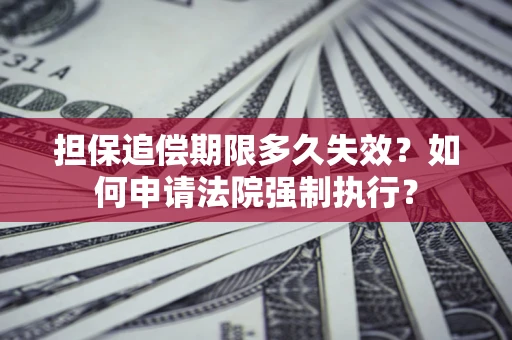 济南担保追偿期限多久失效？如何申请法院强制执行？