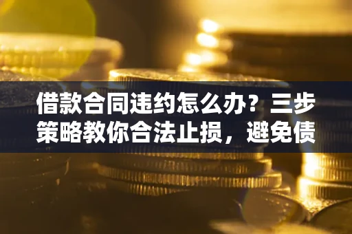 济南借款合同违约怎么办？三步策略教你合法止损，避免债务危机升级